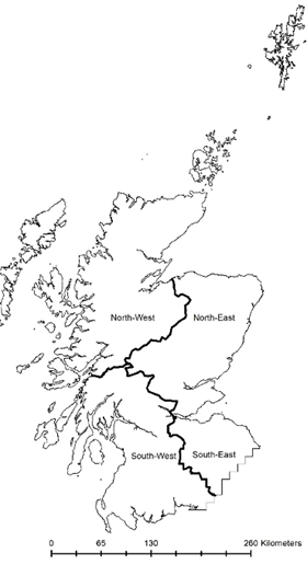 Distribution of mountain hares