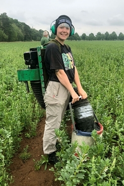 Jemma Gibson with the D-Vac