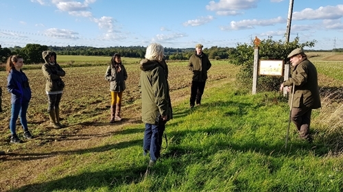 Joining the farm walk around Rotherfield