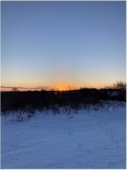 Sunrise over Balgonie. Photo by Elizabeth Fitzpatrick.