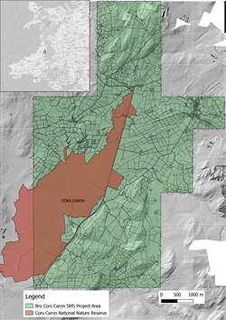 Bro Cors Caron project area