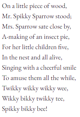 Mr and Mrs Spikky Sparrow