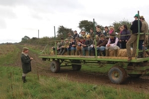 Mike Swan and students