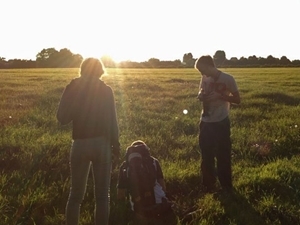 Students in the field