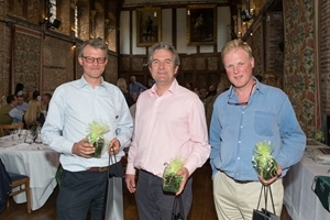 The simulated shoot at Hatfield House was won by a Hertfordshire-based team, including (l to r) Nicholas Buxton, David de Boinville and Henry Holland Hibbert. Photocredit: Richard Washbrooke Photography / www.richardwashbrooke.photoshelter.com