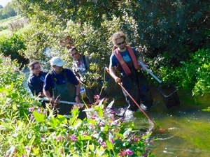 Electro-fishing for trout and salmon parr