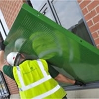 Temporary anti-vandal security