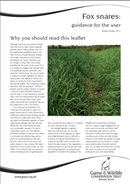 Fox snare guidelines