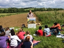 Jim Egan With Children At Allerton