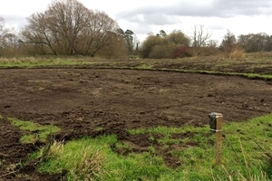 Trail camera overlooking scrape